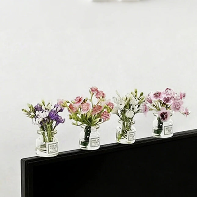 Mini Bud Vase Set of 3 – Small Decorative Flower Vases for Desk Home & Dorm Decor