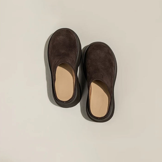 Women's Mule Shoes Round Toe Mid Heel Two Colors Wrapped Design Comfortable Fashion Footwear for Daily Wear Casual Shoes Clogs