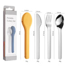 Knife, Fork, and Spoon Set [Yellow] in Paper Box