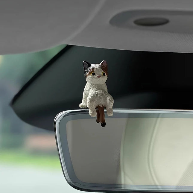 Mini Cat Car Dashboard Ornaments Set of 4 – Cute Auto Interior Accessories Decor