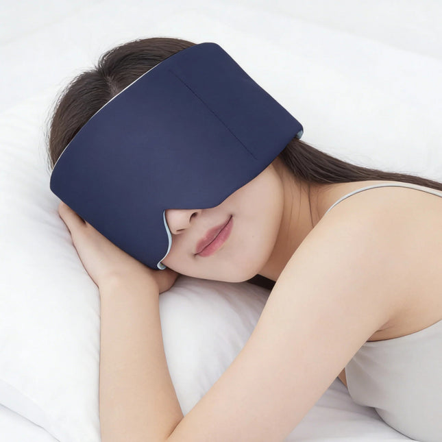 Weighted Sleep Mask – Strapless 360° Eye Mask for Total Darkness & Deep Sleep