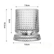 Square Pattern - Crystal Base Rotating Cup