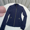 Navy Blue Gold Zipper 098 Jacket / S/2 size 85jin -95jin