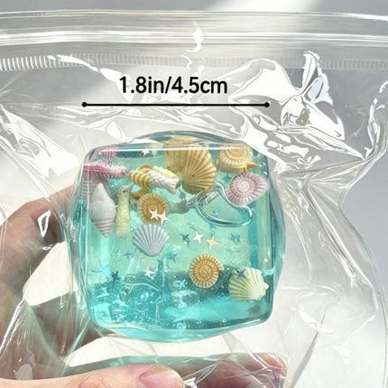 Sensory Fidget Cube – Ocean Elements Anxiety & Stress Relief Toy for Kids & Adults