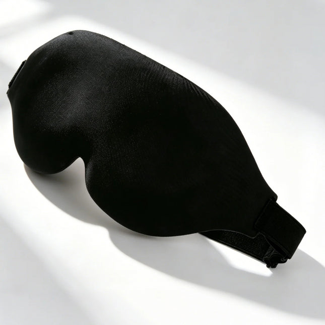 3D Contoured Sleep Eye Mask – Breathable Blackout Eye Cover for Travel & Deep Sleep
