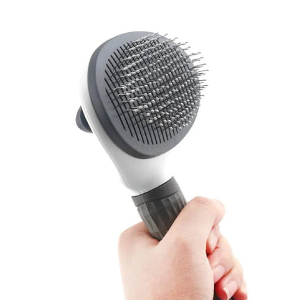 Self-Cleaning Pet Grooming Brush for Dogs & Cats – Shedding Comb with Hair Removal