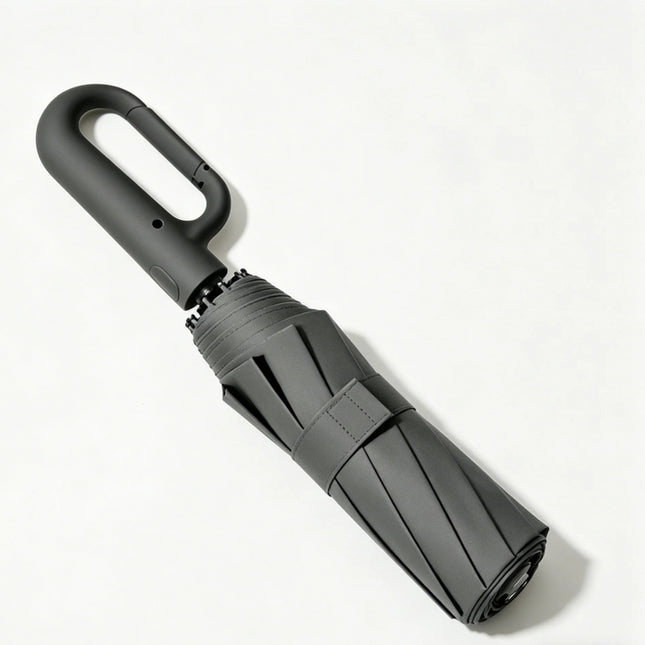 Automatic Folding Umbrella – Portable Compact Umbrella with Loop Handle