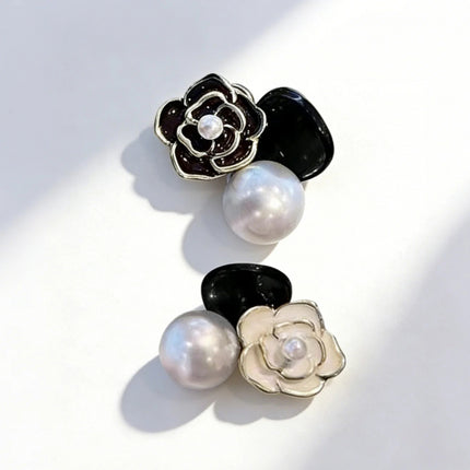 Vintage Camellia Mini Hair Clips – Set of 2 Floral Hairpins for Wedding Bridal & Daily Wear