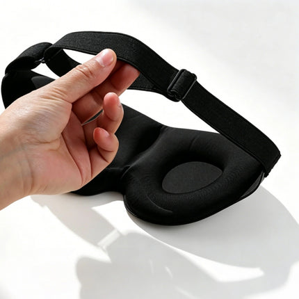 3D Contoured Sleep Eye Mask – Breathable Blackout Eye Cover for Travel & Deep Sleep