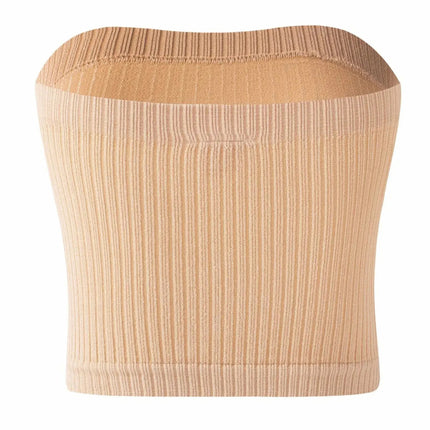 Seamless Ribbed Strapless Bra – Wireless, Comfortable Everyday Support for Women