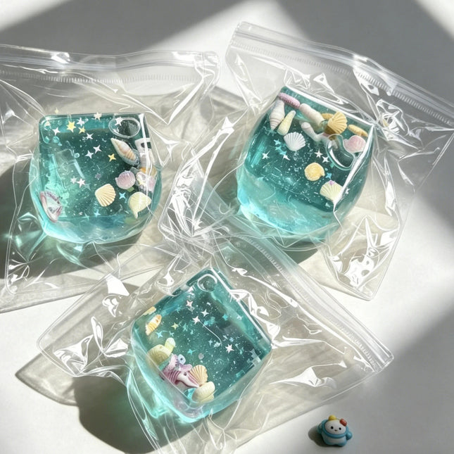Sensory Fidget Cube – Ocean Elements Anxiety & Stress Relief Toy for Kids & Adults