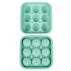 9 green football ice molds