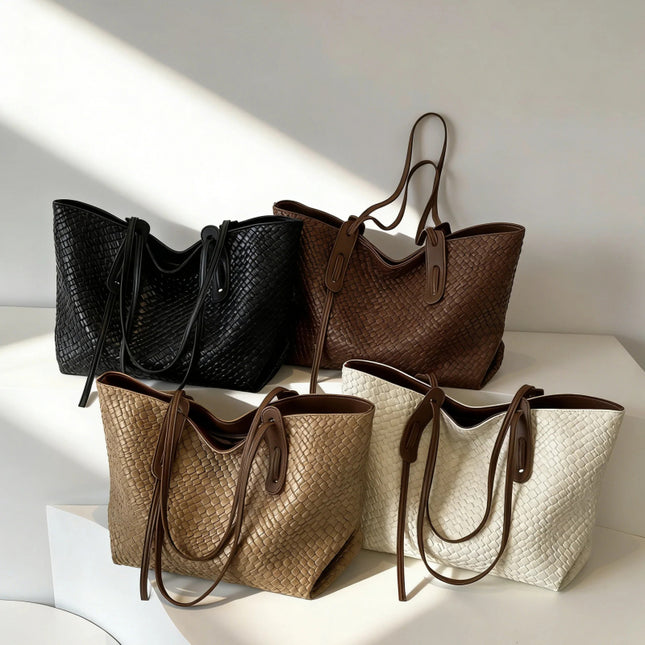 Women's Vintage Shoulder Tote Bag – Minimalist Hobo Bag for Work & Everyday Use