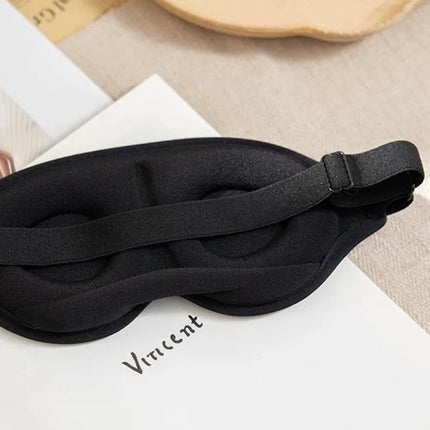 3D Contoured Sleep Eye Mask – Breathable Blackout Eye Cover for Travel & Deep Sleep
