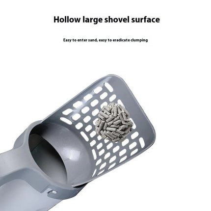 Cat Litter Scooper & Holder Set – Large Deep Shovel with 4 Refill Bags for Litter Box Cleanup