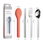 Fork, Spoon, and Chopsticks Set [Red] in Paper Box