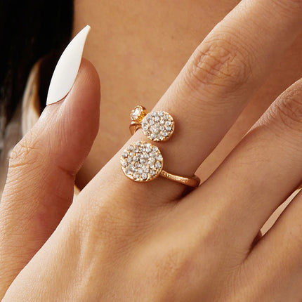 Leaf Ring for Women – Adjustable Open Band Boho Ring for Daily Wear