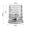 Woven Design - Crystal Base Rotating Cup