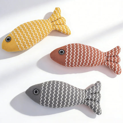 Cat Toy Linen Fish – Fun Bite-Resistant Toy for Cleaning Teeth