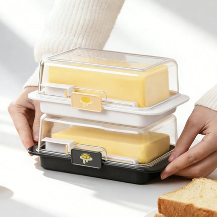 Refrigerator Butter Storage Box – Divider Knife for Portioning Food-Grade Butter & Cheese
