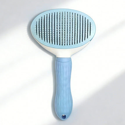 Self-Cleaning Pet Grooming Brush for Dogs & Cats – Shedding Comb with Hair Removal