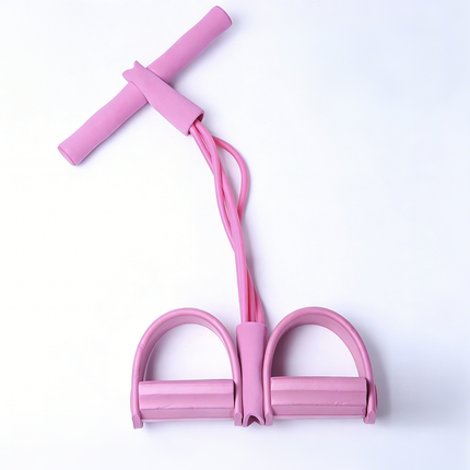 Manual Tension Pedal with Elastic Band, Natural Latex Yoga Resistance Band, Adjustable for Home Arm & Waist Fitness, Exercise Equipment